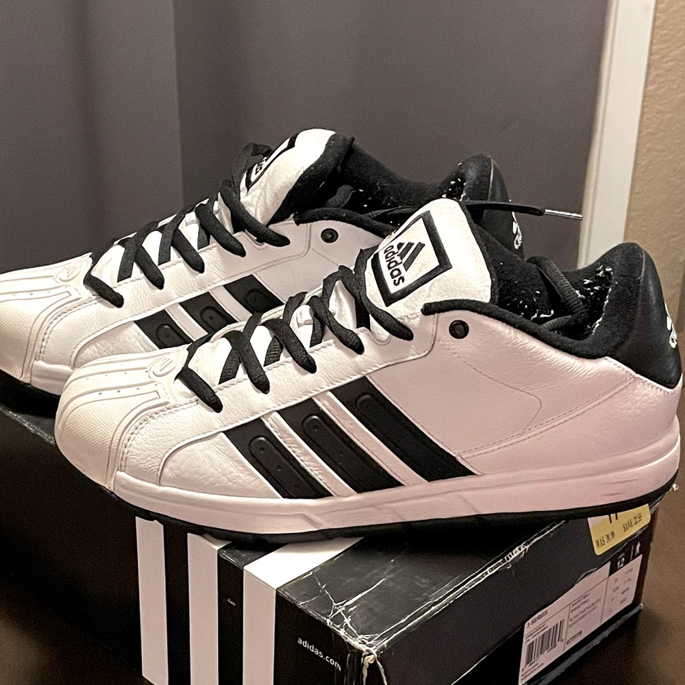 Adidas Hardshell Toe Sneakers White & Black